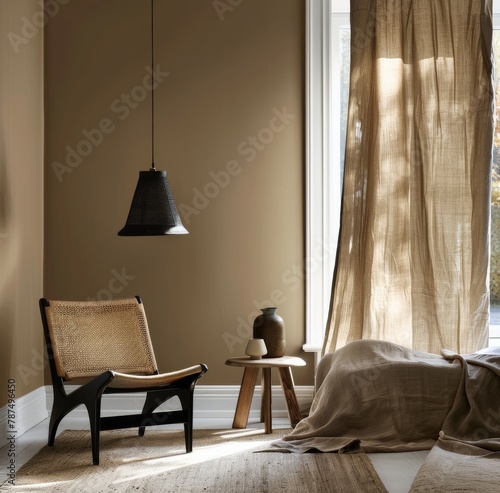 Bedroom With Bed, Chair, and Window