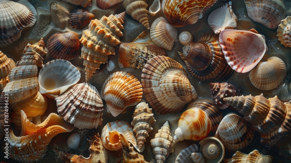 Shells from the sea - obrazy, fototapety, plakaty 