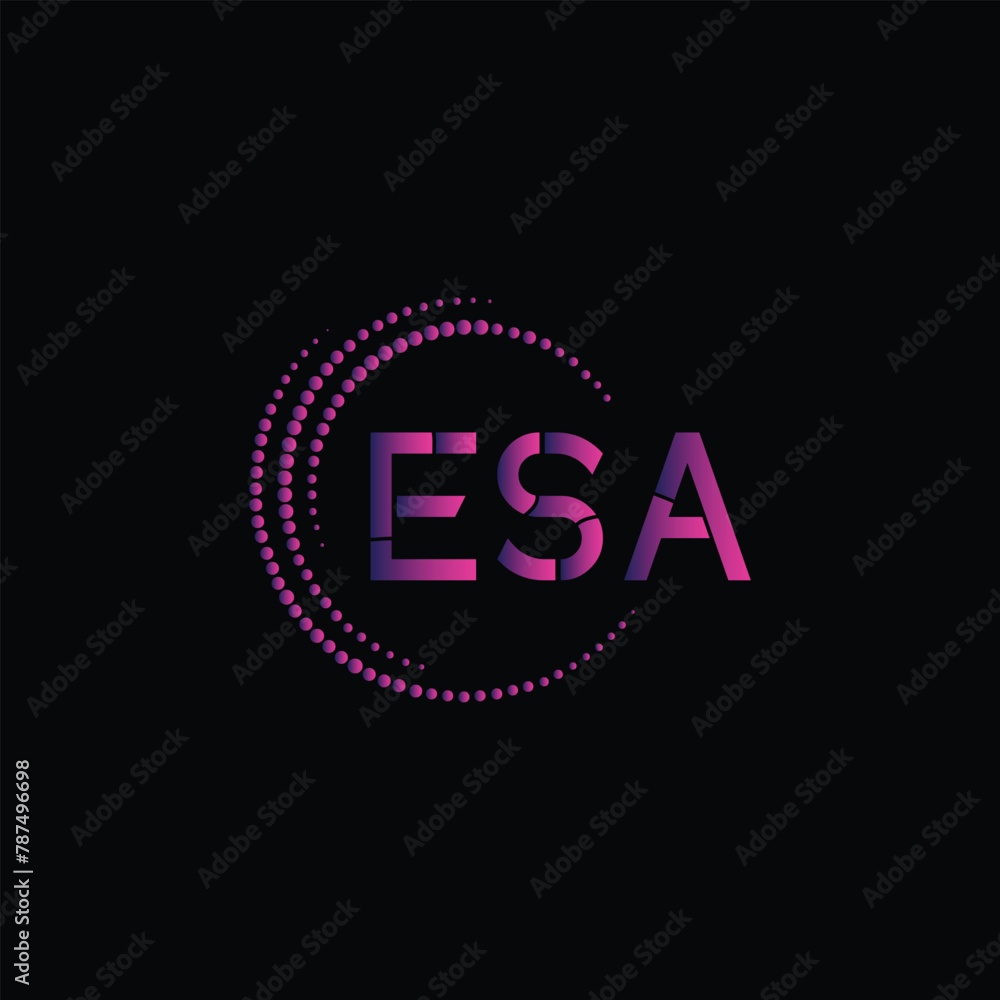 ESA Letter Initial Logo Design Template Vector Illustration ESA Letter Initial Logo Design Template Vector Illustration