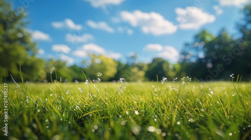 Field of Grass With Trees in Background