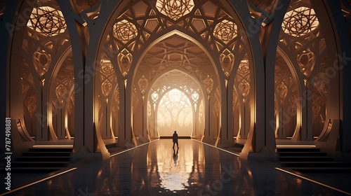 an architectural concept inspired by the geometry of Madina Munawara photo