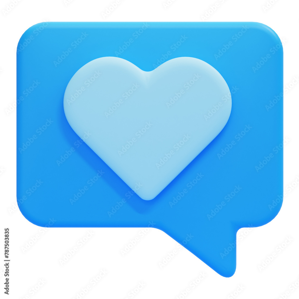 PNG 3D Like icon isolated on a white background PNG 3D Like icon isolated on a white background