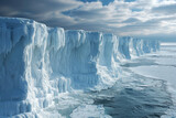 edge of ice shelf, coast of Antarctica
