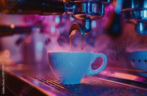 Pouring Coffee Into Machine