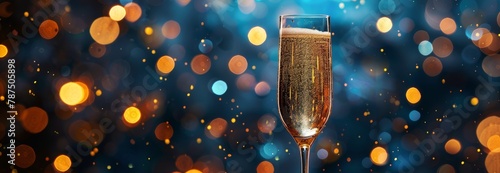 Glass of Champagne on Table