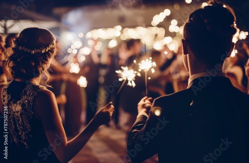 Person Holding Sparkler
