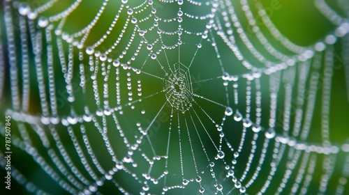 Delicate and complex, a spider's web is a work of art. © stocker