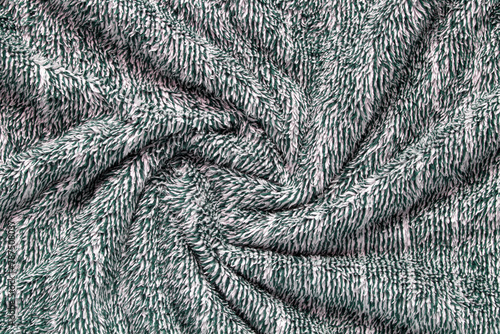 Soft plush fabric of cozy plush throw, swirled blanket