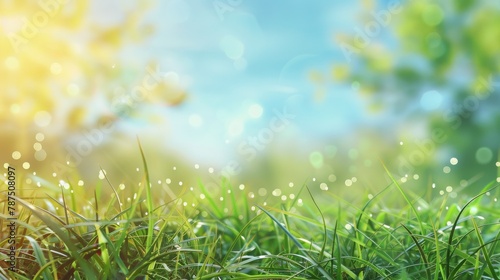 Grassy Field With Trees in Background