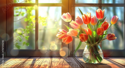 Vase Filled With Pink and Yellow Flowers