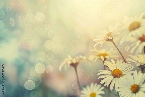 Daisies Clustered in Grass