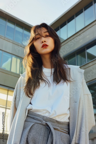 Woman Standing in Front of Building