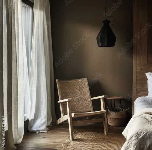 Bedroom With Chair and Bed