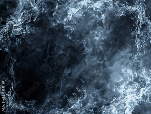 Soft white smoke swirling on a dark background.