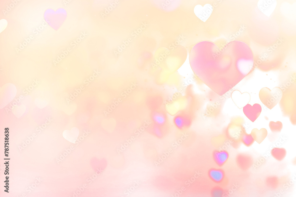 PNG Heart pattern bokeh effect background backgrounds abstract gold. AI generated Image by rawpixel.