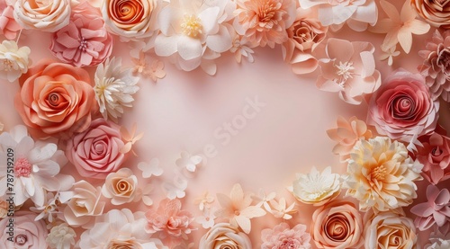 Blue Plate With Pink Sprinkles and Pink Ribbon