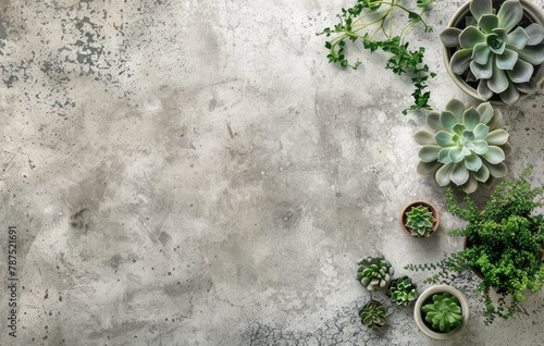 Various Plants Arranged on a Table