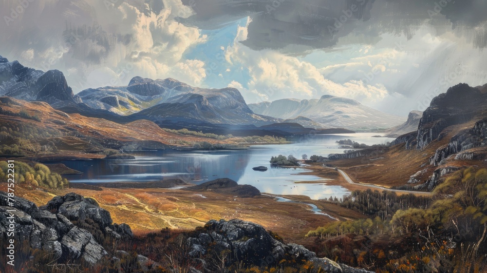 Stunning Loch Landscape seen from Pollaidh