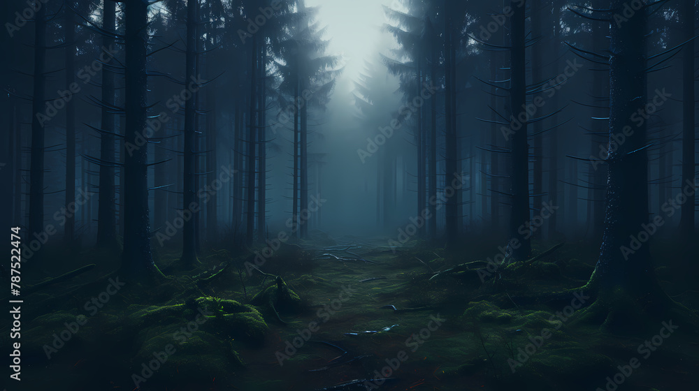 foggy forest