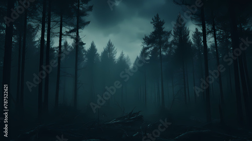 foggy forest