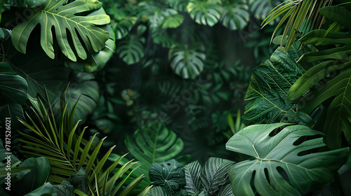 tropical fern leaf