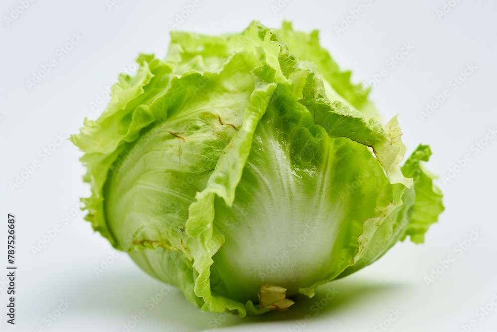 Green Iceberg lettuce on White Background, green lettuce closeup, lettuce isolated, fresh salad, fresh vegetables, fresh green lettuce, green vegetables, healthy green food Green Iceberg lettuce on White Background, green lettuce closeup, lettuce isolated, fresh salad, fresh vegetables, fresh green lettuce, green vegetables, healthy green food