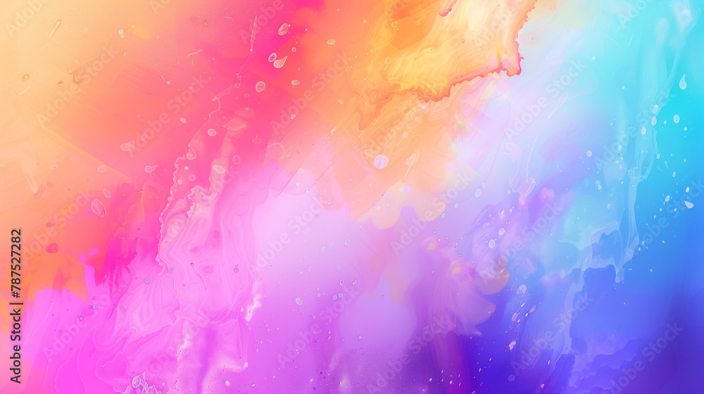 Abstract background with an explosion of color and texture.  Shades of pink, blue, and yellow in a dynamic mix of colors
