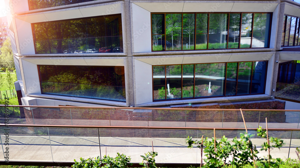 Stunning Green Luxury Apartment Building Exterior Component image