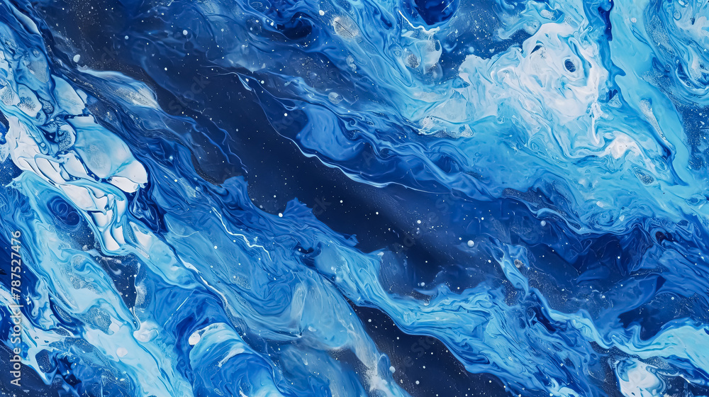 A blue ocean with gold accents. A blue ocean with gold accents.