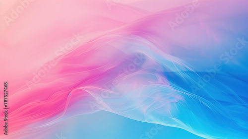 Delicate gradient of pink and blue with soft wavy transitions. Abstract background with smooth transitions between pink and blue colors.