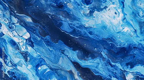 Wallpaper Mural A blue ocean with gold accents. Torontodigital.ca