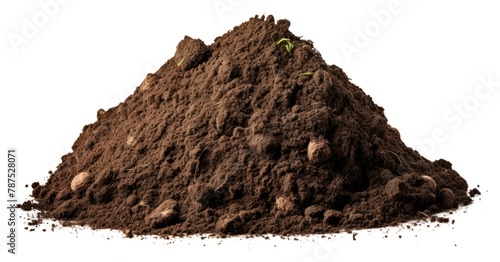 PNG A Mound of soil white background chocolate outdoors