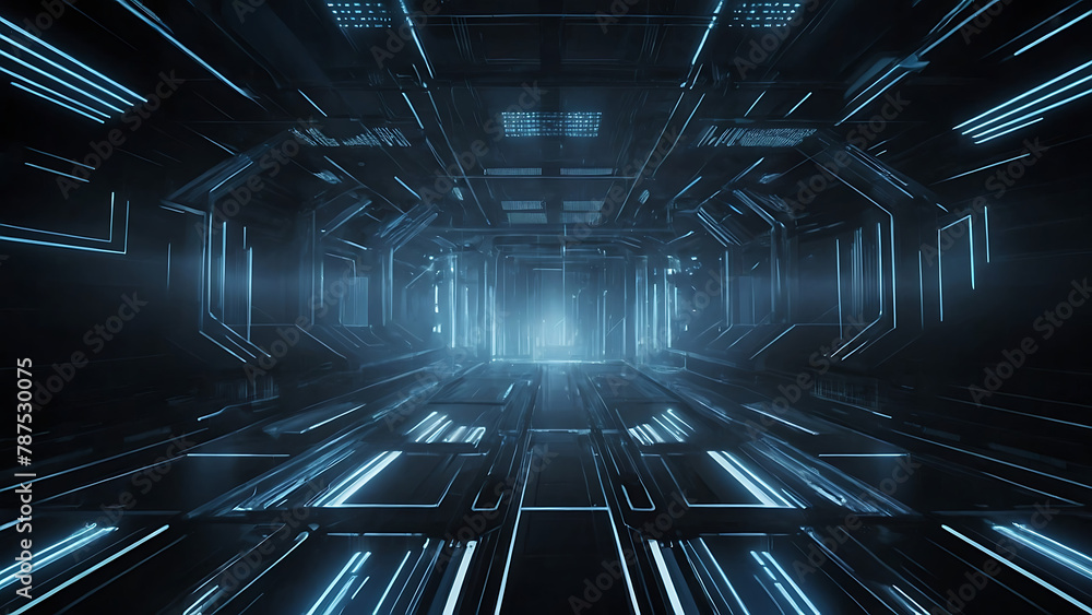 Obraz premium Digital background for tech, AI, data, audio, graphics, and more