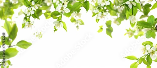 Fresh spring background isolated against a white backdrop