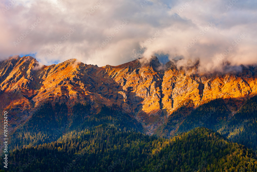Caucasus mountains above Lake Ritsa, Abkhazia