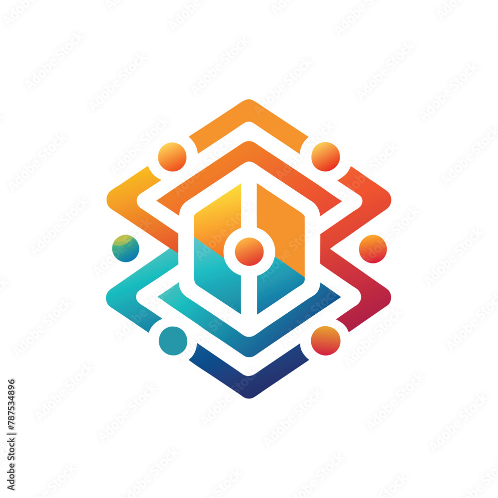 Abstract digital technology logo design for a company that sells products, Abstract digital technology logo design icon vector template Abstract digital technology logo design for a company that sells products, Abstract digital technology logo design icon vector template