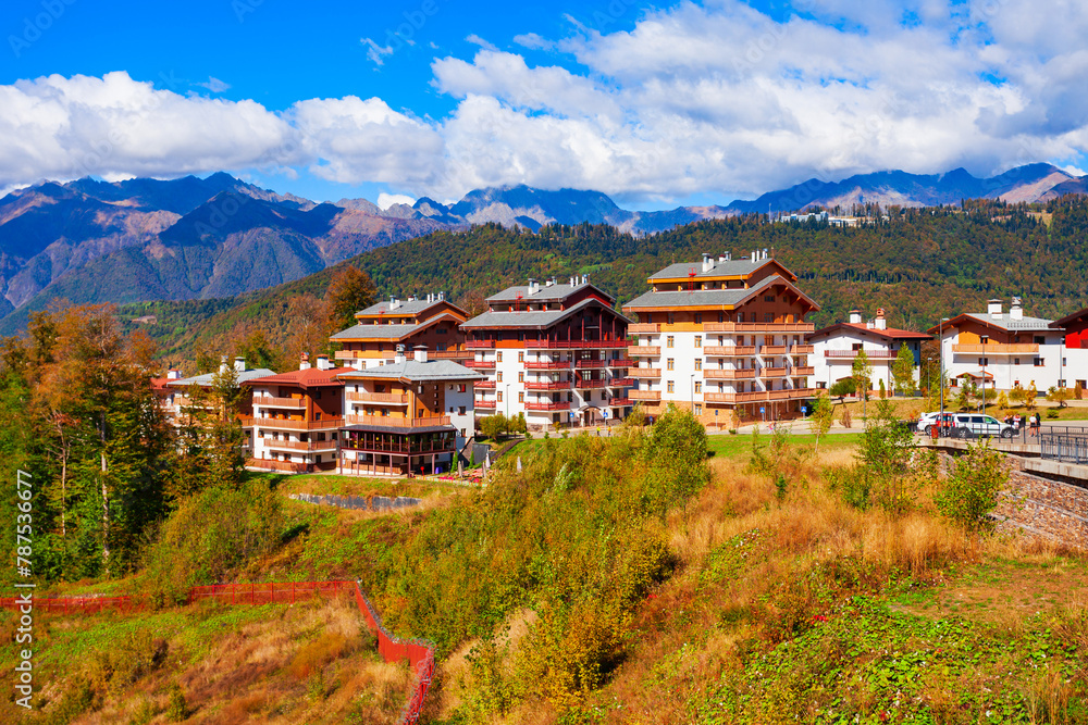 Fototapeta premium Rosa Khutor alpine ski resort, Sochi