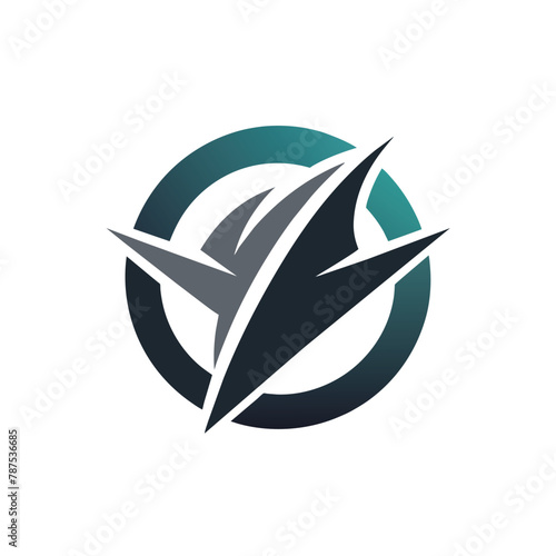 A modern logo design utilizing negative space creatively to form a unique visual identity for a company, Using negative space creatively in a logo for a shipping business
