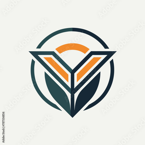 A minimalist logo with a subtle graphic, representing a company that sells organic products, A logo with a minimalist font and a subtle graphic element