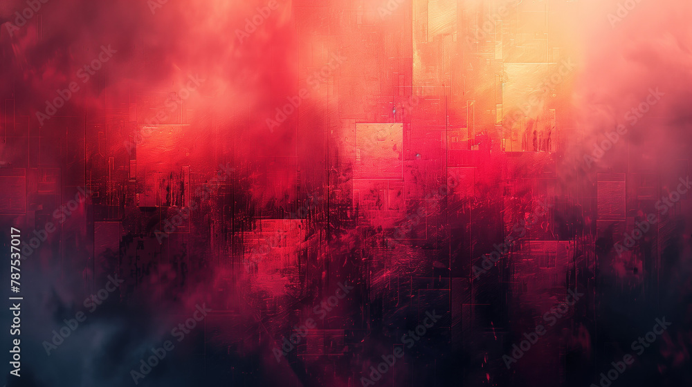 Fototapeta premium Abstract background with fog and red, black tint. Art design