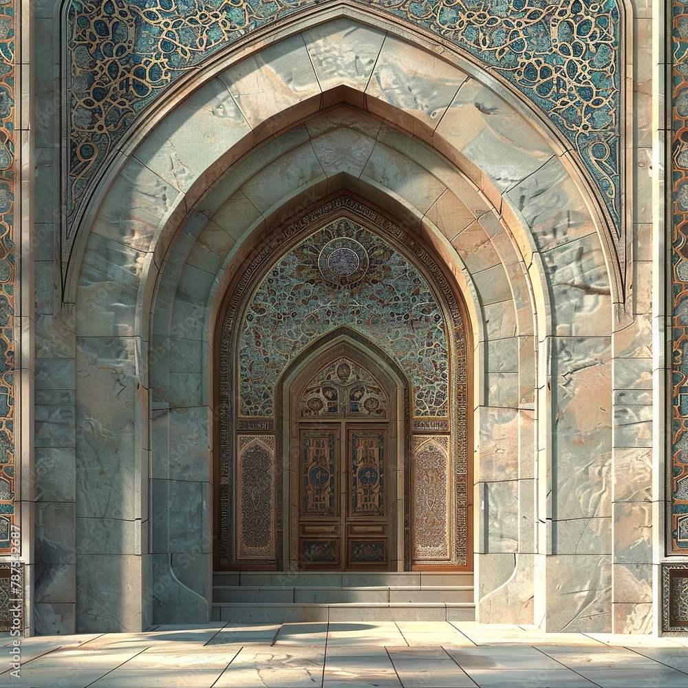 entrance to the mosque country