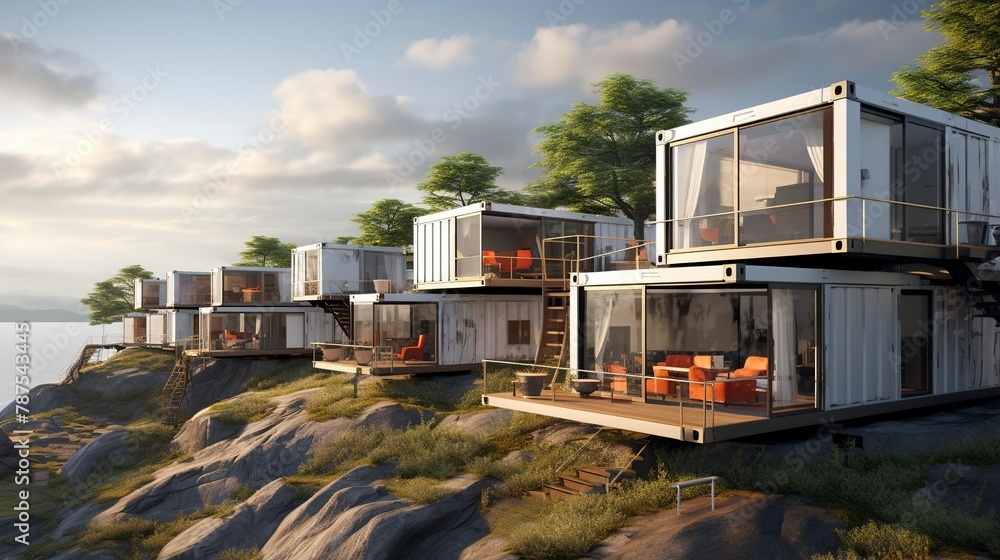 A photo of Compact Container Dwellings A photo of Compact Container Dwellings