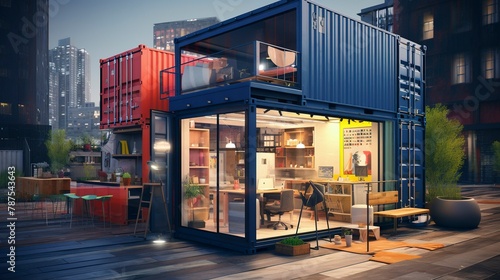 A photo of Compact Container Living in a Stylish