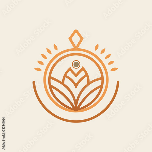 A logo design featuring elegant flowers for a trendy online flower shop, Create a clean and modern logo for an online clothing store