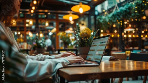 Creative Entrepreneur Working Remotely on Modern Laptop
