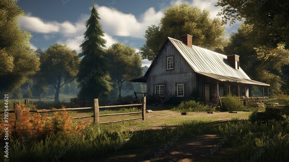 A photo of Compact Homestead Living in a Peace A photo of Compact Homestead Living in a Peace