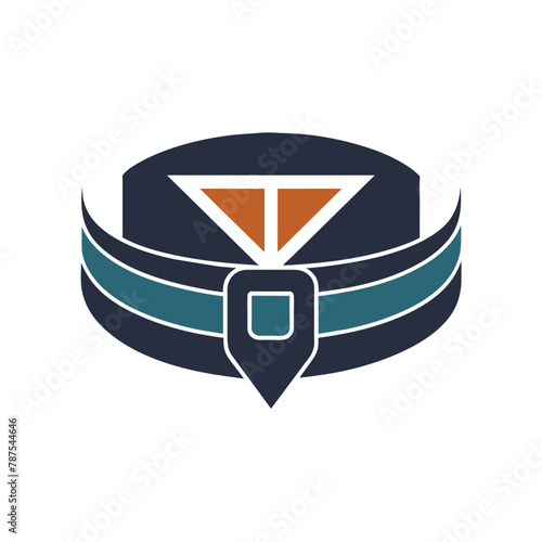 A minimalist logo featuring a pen placed in the center, symbolizing creativity and innovation, Create a minimalist logo inspired by a luxurious silk tie