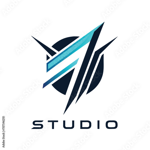 A sleek and modern logo design for a minimalist studio, featuring clean lines and bold typography, Design a sleek and modern logo for a minimalist graphic design studio