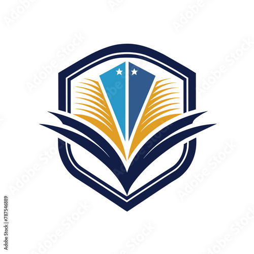 A minimalistic logo featuring a book with a cross on top of it, symbolizing a publishing company, Develop a minimalistic logo for a leading publishing company