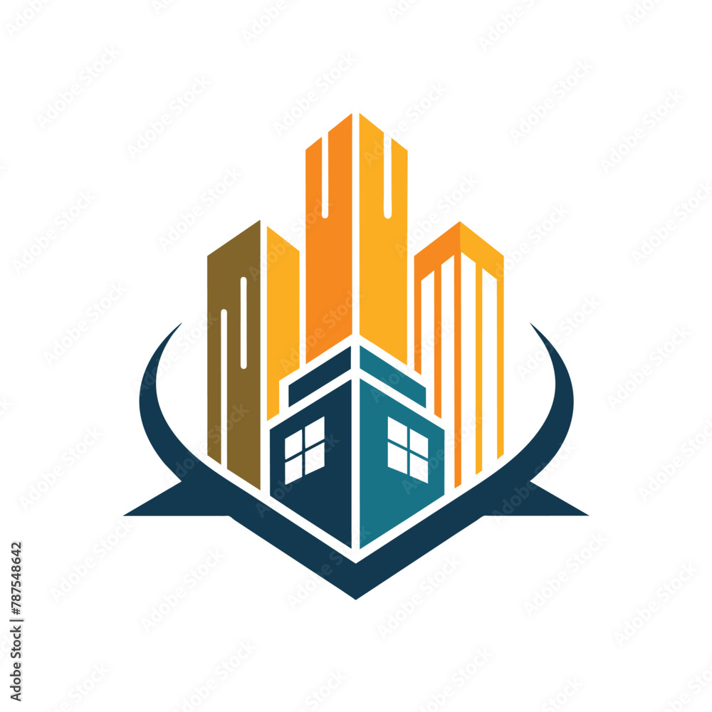 A sleek and professional logo design for a construction company, featuring strong, bold lines and geometric shapes, Generate a minimalist logo that exudes luxury and refinement A sleek and professional logo design for a construction company, featuring strong, bold lines and geometric shapes, Generate a minimalist logo that exudes luxury and refinement